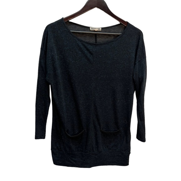 ANTHROPOLOGIE Pleione Navy Sweater with Pockets Size M - Picture 3 of 10